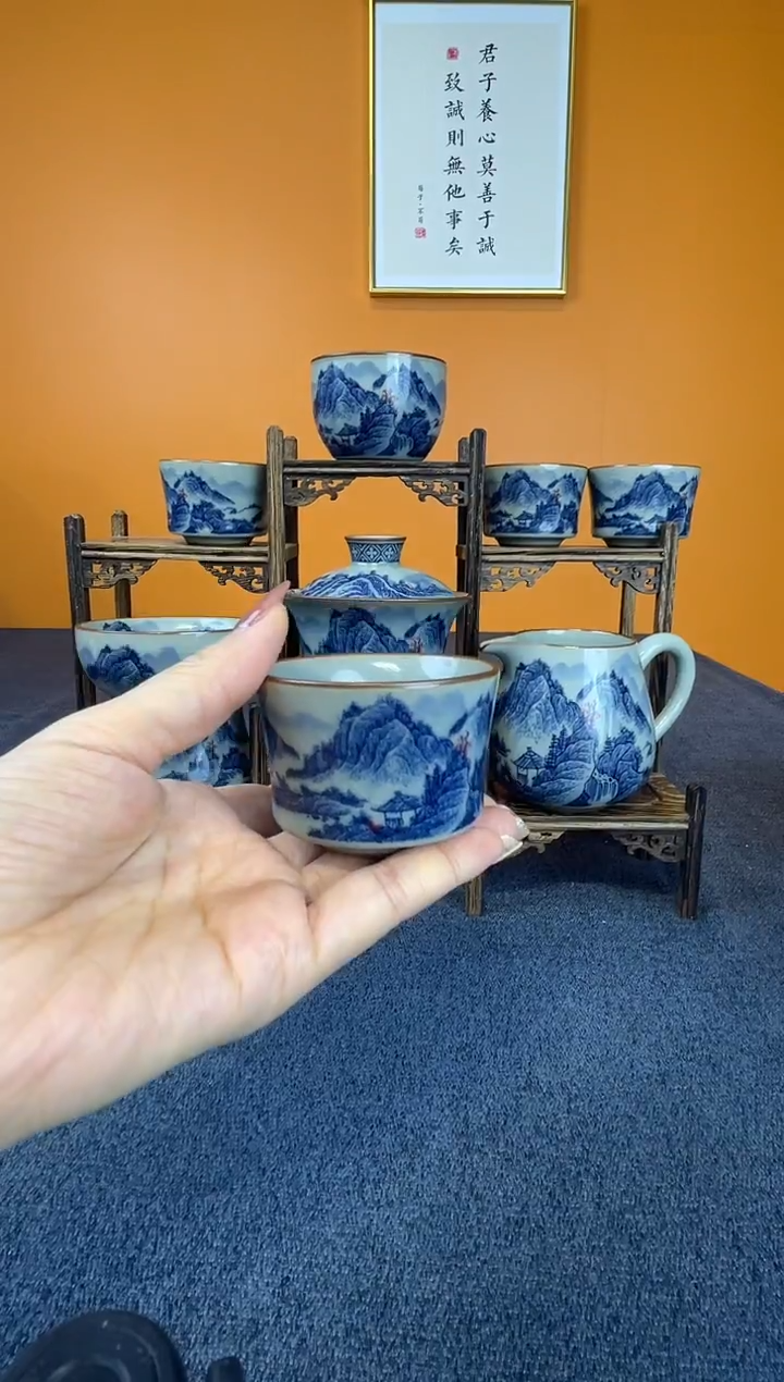 轮***者红山水客杯1个