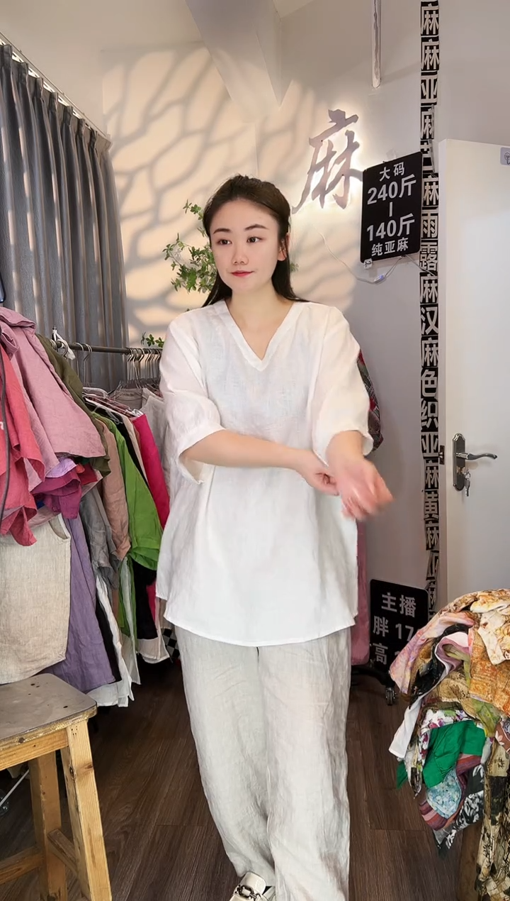 亚麻汉麻苎麻大码女装。