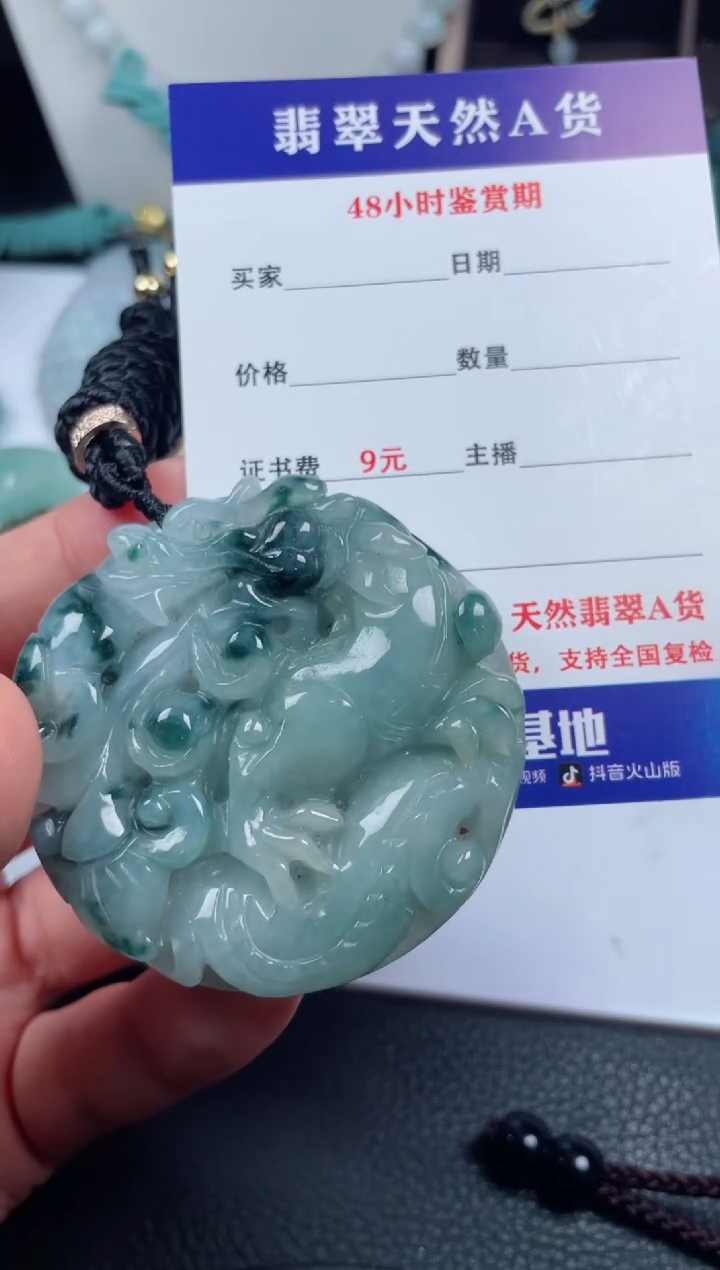 翡翠未镶嵌颈饰         