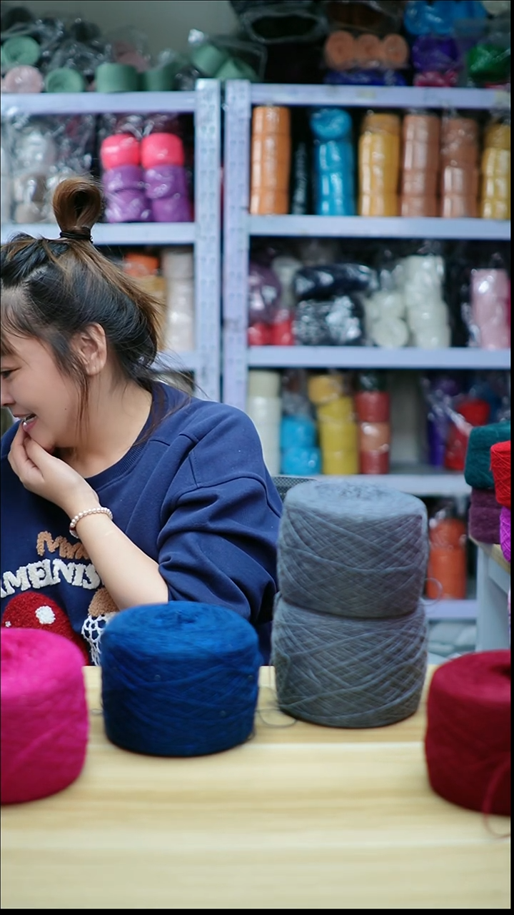 羊绒欢姐手编线A384