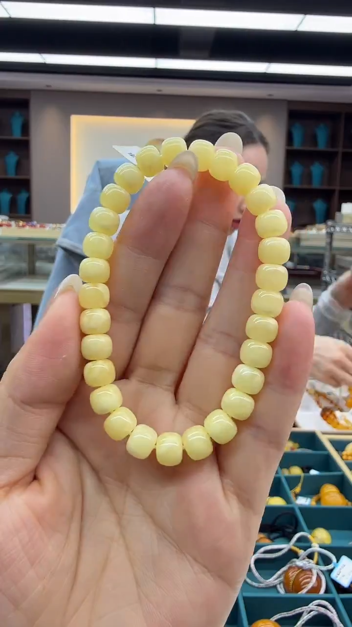 手链琥珀未镶嵌23秒拍号 假一罚三 