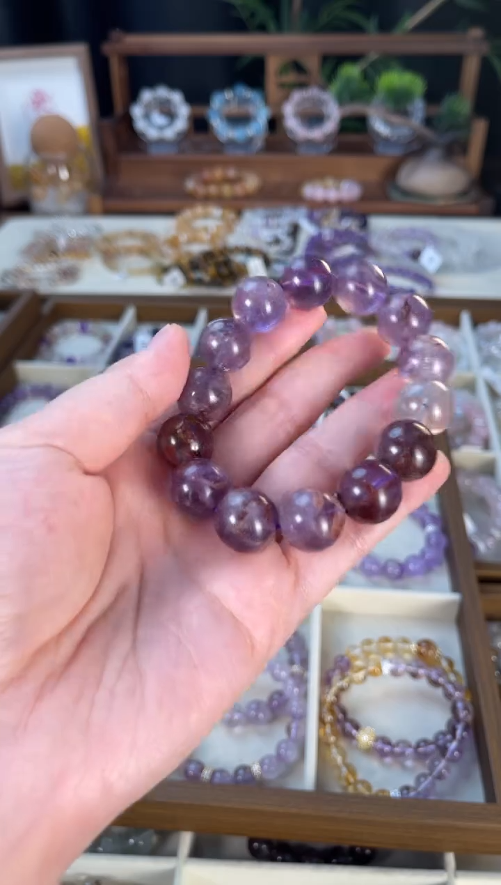 【闪购商品】水晶手串合金紫幽灵