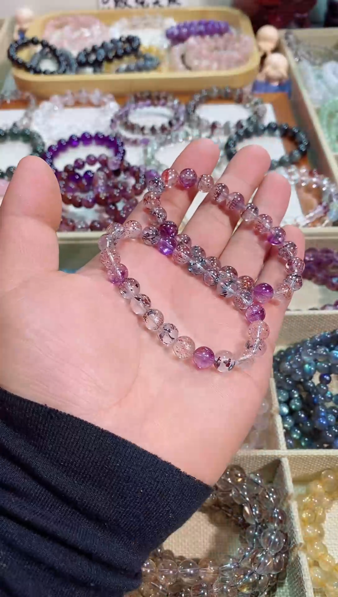 【闪购商品】水晶手链未镶嵌超七8m+ (多样性发其一）