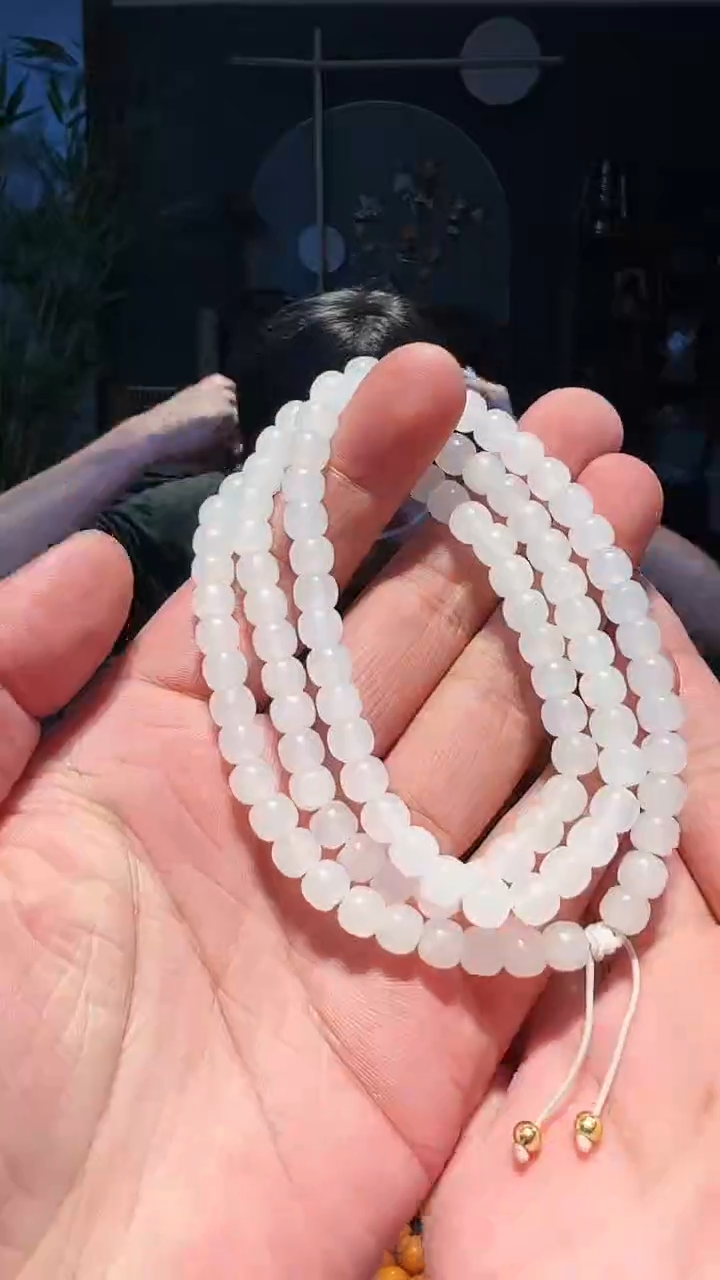 【闪购商品】和田玉手串未镶嵌6大+108多圈