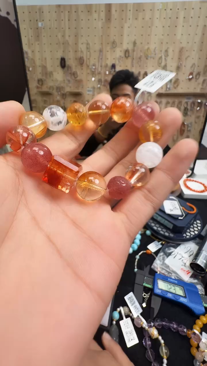 未镶嵌手链水晶村0017 约13-16mm