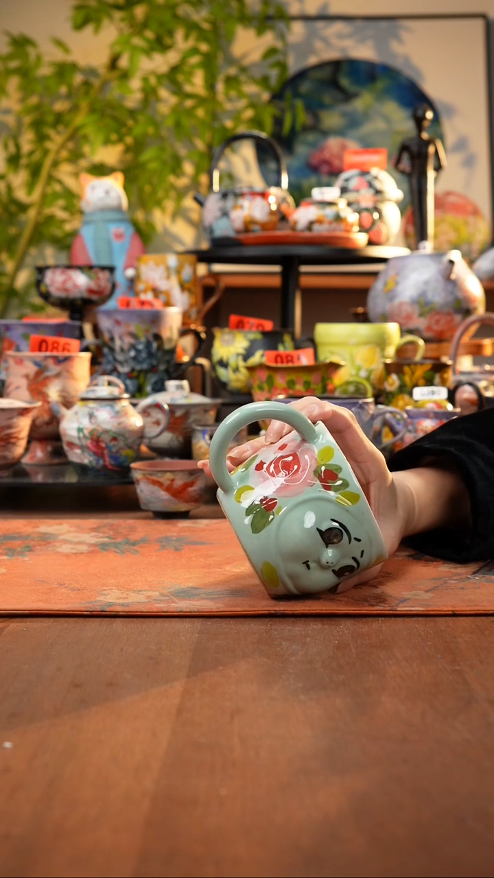 瓷片景德镇手工手绘483