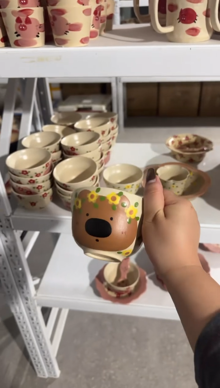 陶瓷小熊碗【十里高温釉下彩陶瓷】