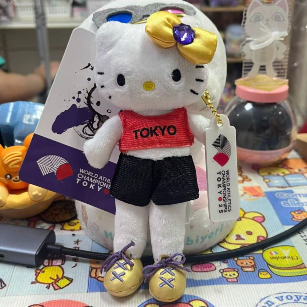 Sanrio 三丽鸥 东京陆地运动会限定长腿KT挂件
