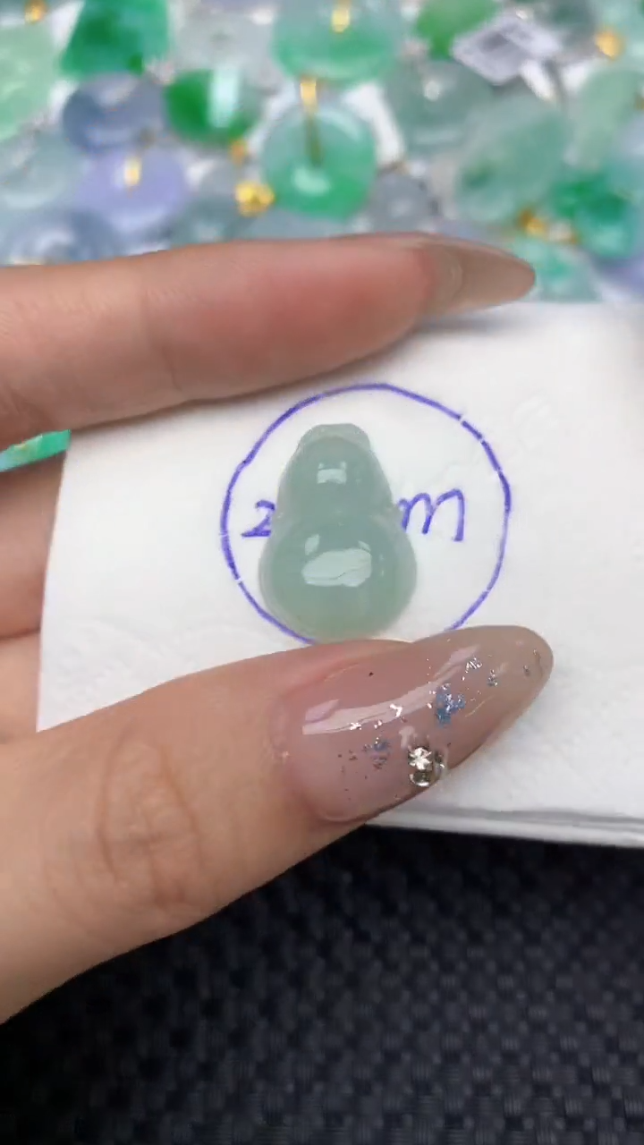 颈饰未镶嵌翡翠天然缅甸翡翠a货百元以上9元证书费自理