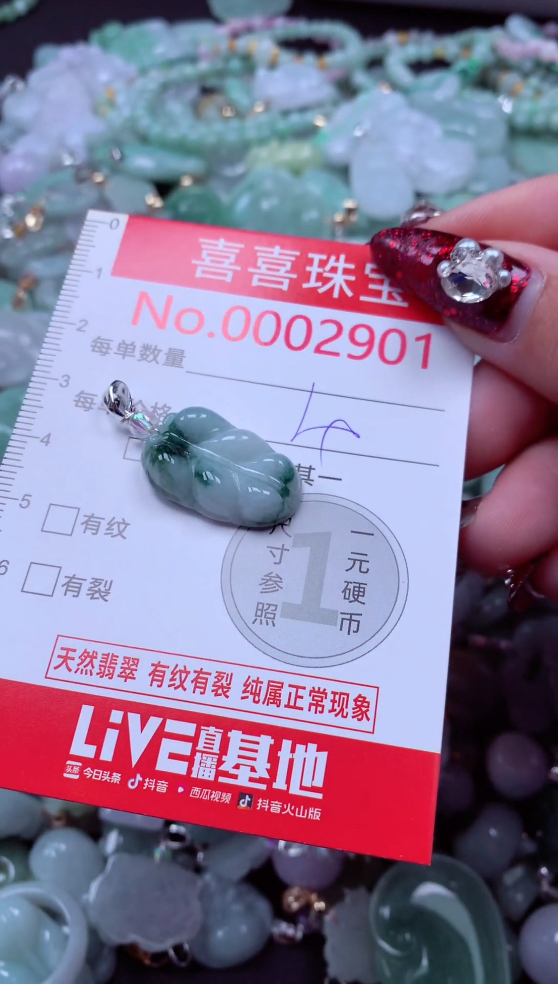 颈饰未镶嵌翡翠2901