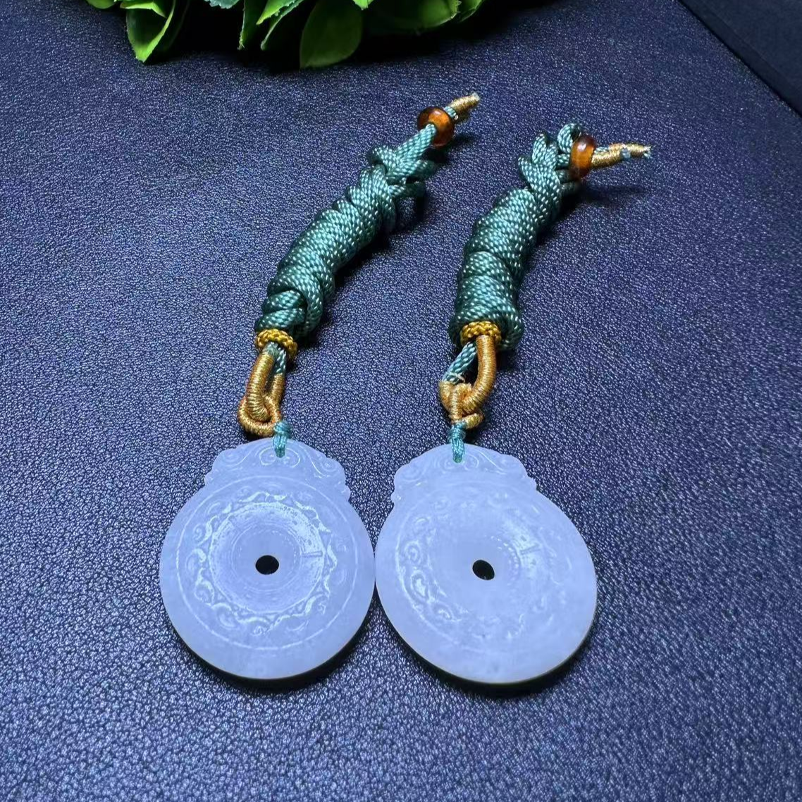 H4696【盛年珠宝】和田玉仿古平安扣-配绳-多样性发货只发一件