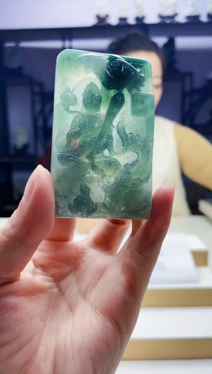 定制翡翠未镶嵌毛货08020346