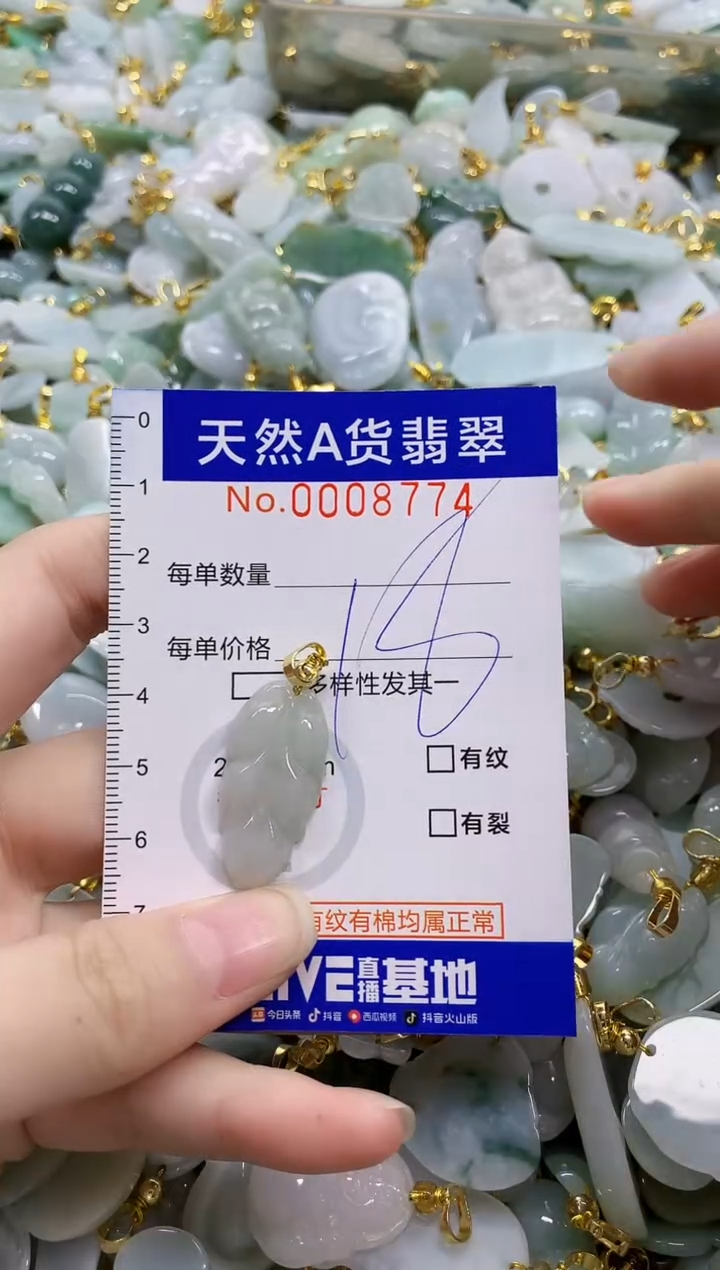 颈饰未镶嵌翡翠天然A货翡翠