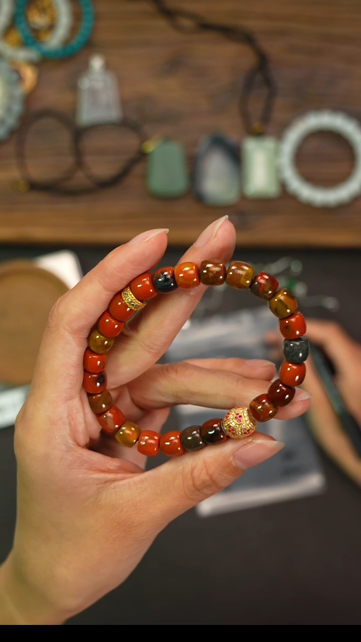 未镶嵌手串玛瑙/玉髓n****?遇见匠心品质回血