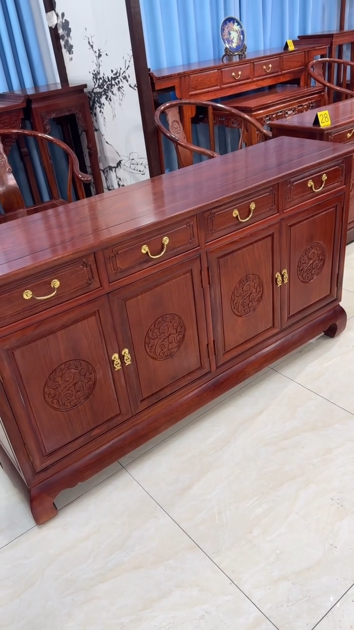 【闪购商品】花梨木类柜类家具158*40*88刺猬紫檀餐边柜
