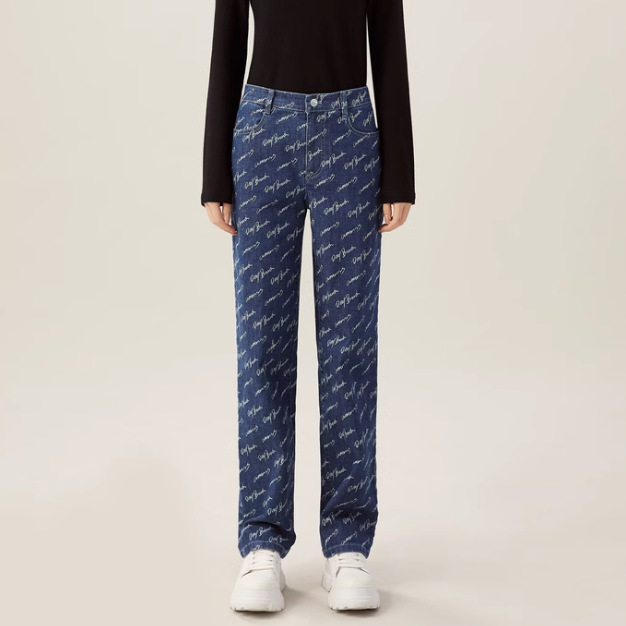 AMASS/阿玛施时尚新款简约中腰直筒长裤5100470