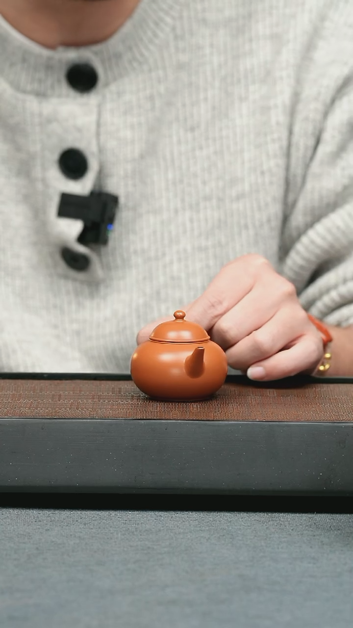 【闪购商品】紫砂茶壶五堂 秋水-潮州朱泥