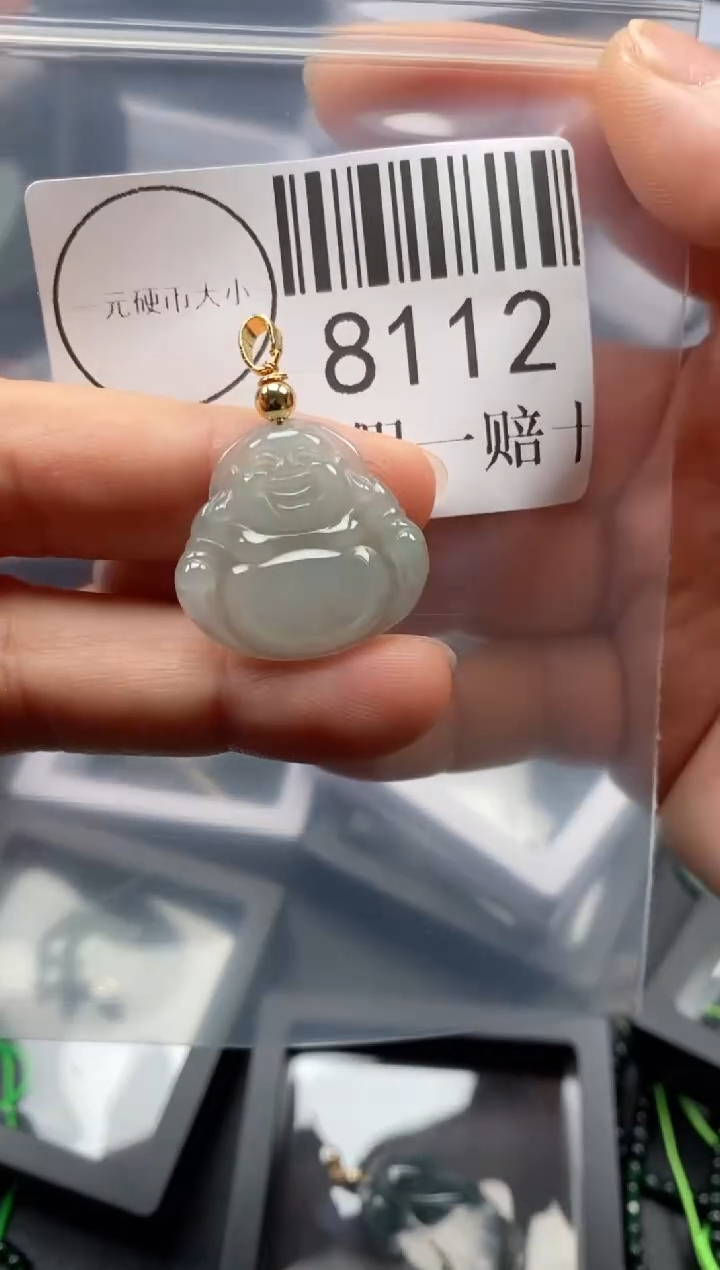 翡翠未镶嵌吊坠(不含链)8112