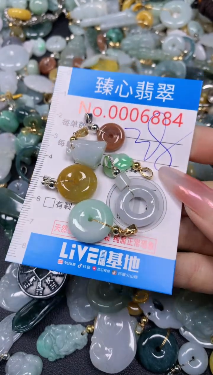 【闪购商品】翡翠颈饰未镶嵌含绳0006884