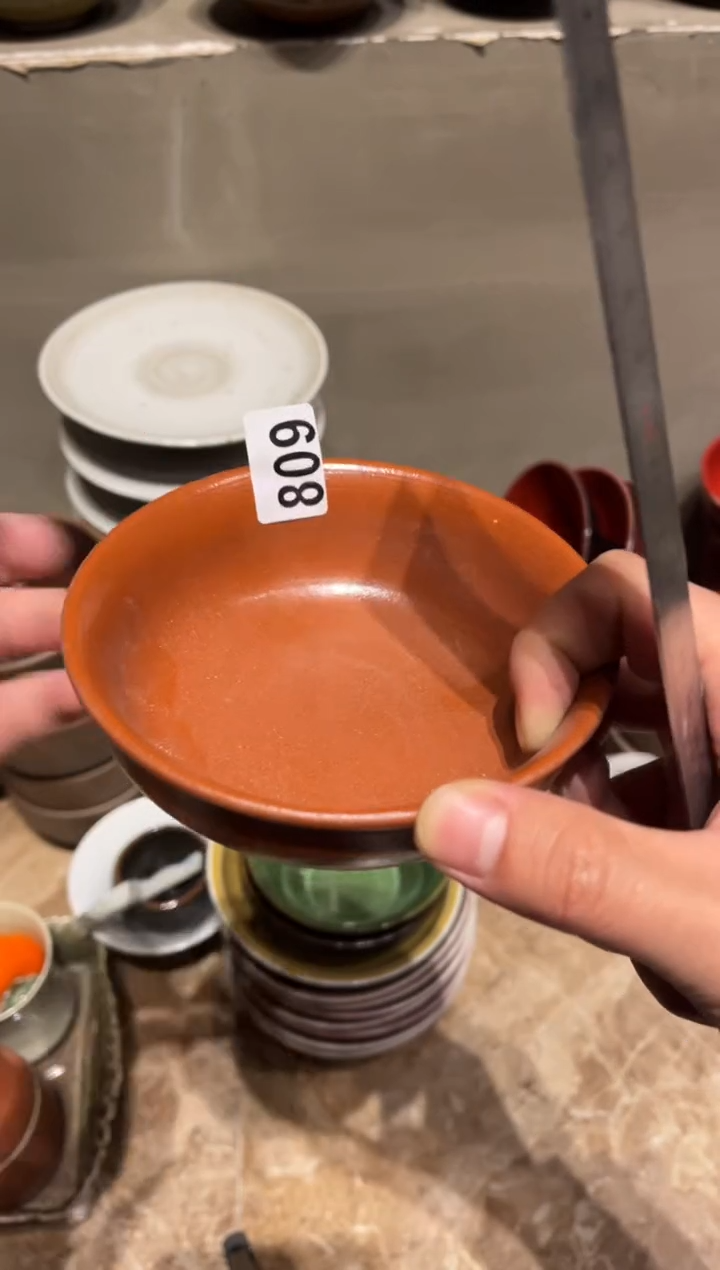 【闪购商品】瓷片809橘色反边小碗1个