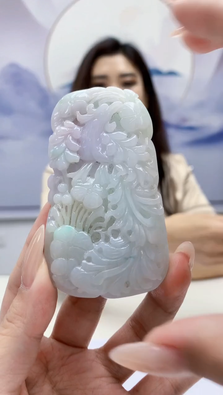 定制翡翠未镶嵌4829xx-毛货挂件56