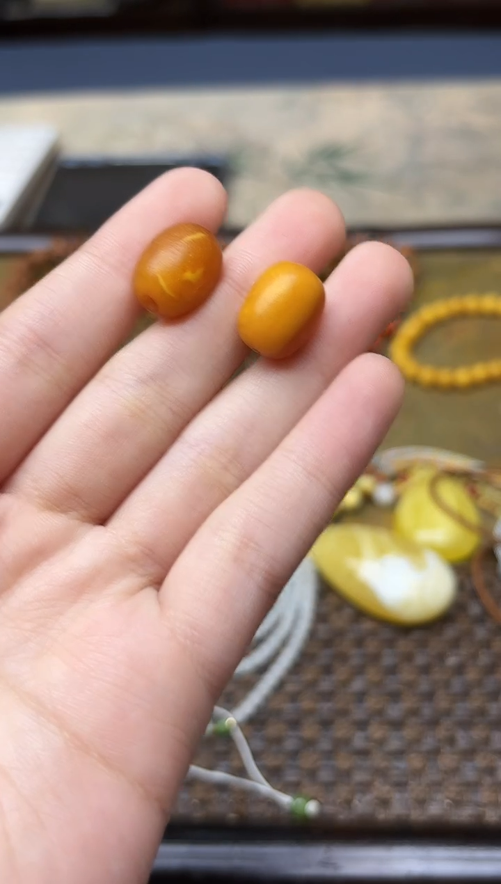 裸石蜜蜡未镶嵌蜜蜡枣珠配饰GW多样性发其一