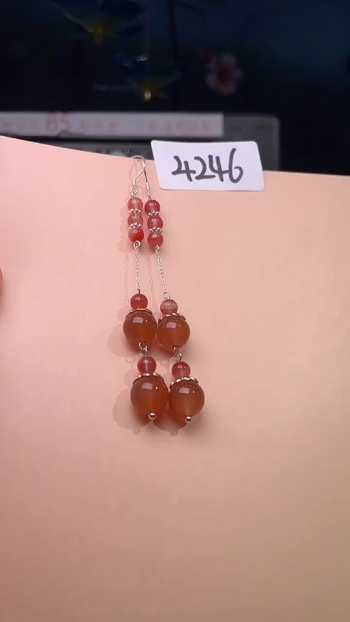 未镶嵌耳饰玛瑙/玉髓喜欢拍