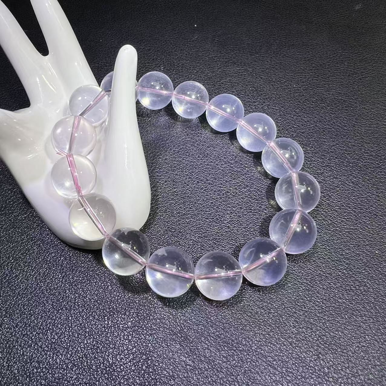 C11425-卡12左右-高净体冰花芙蓉晶水晶手串