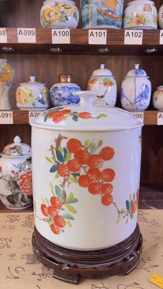 迎君陶瓷纯手工手绘  