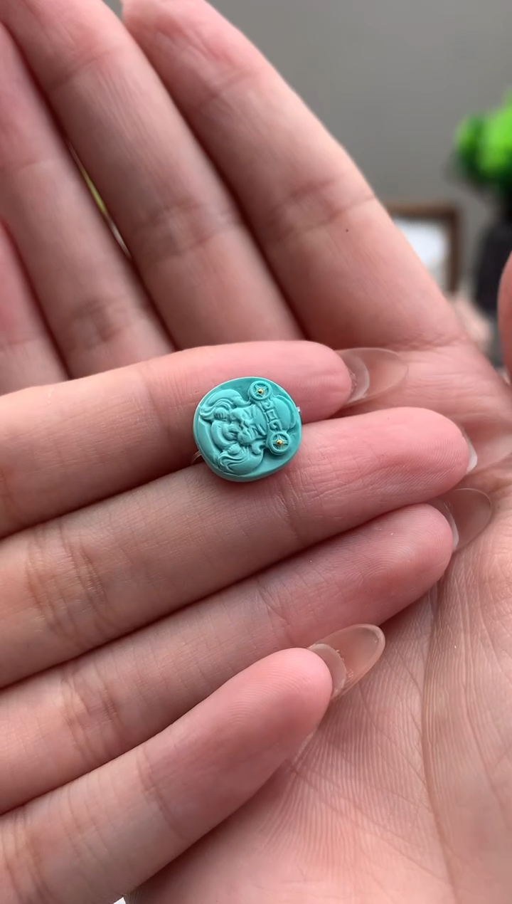 【闪购商品】绿松石未镶嵌雕刻A190