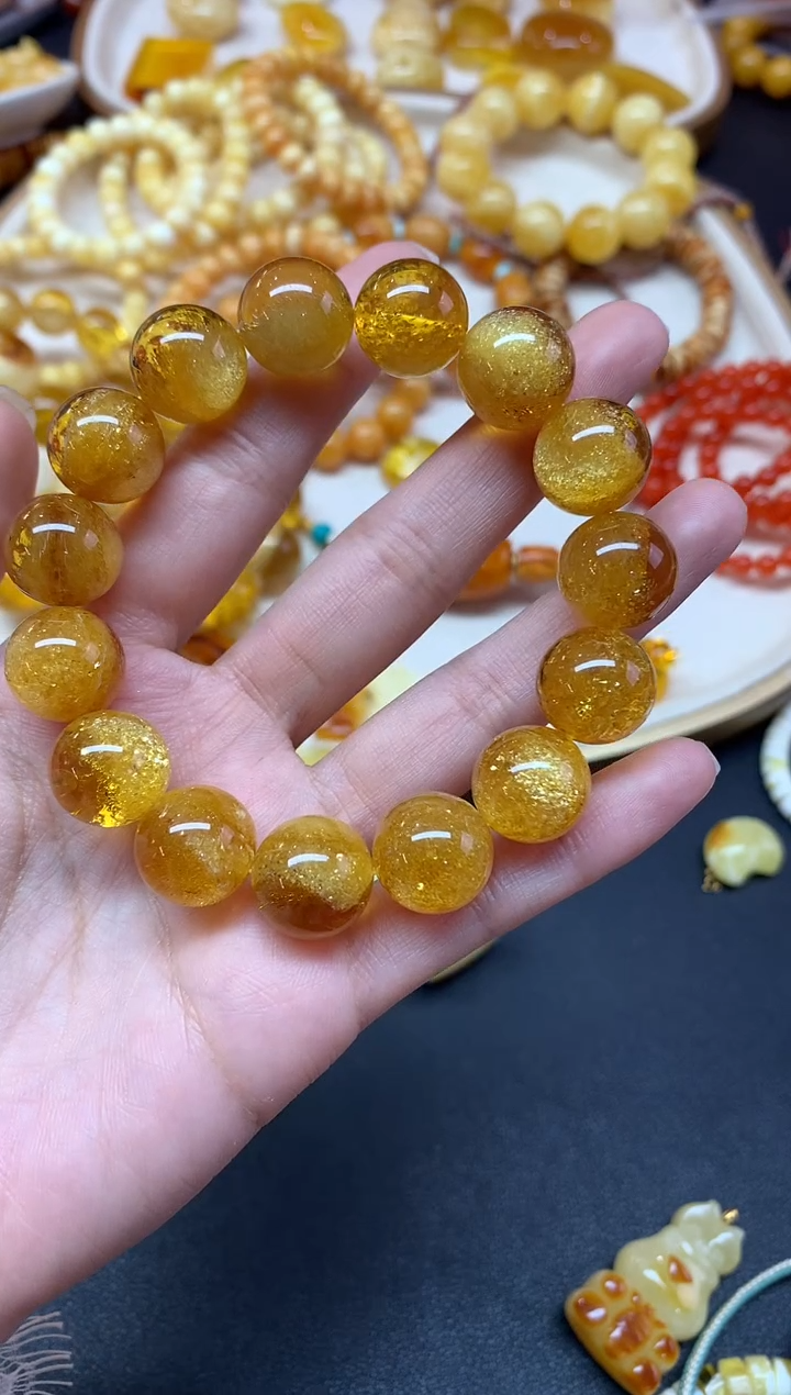 【闪购商品】蜜蜡裸石未镶嵌手串A158|2888