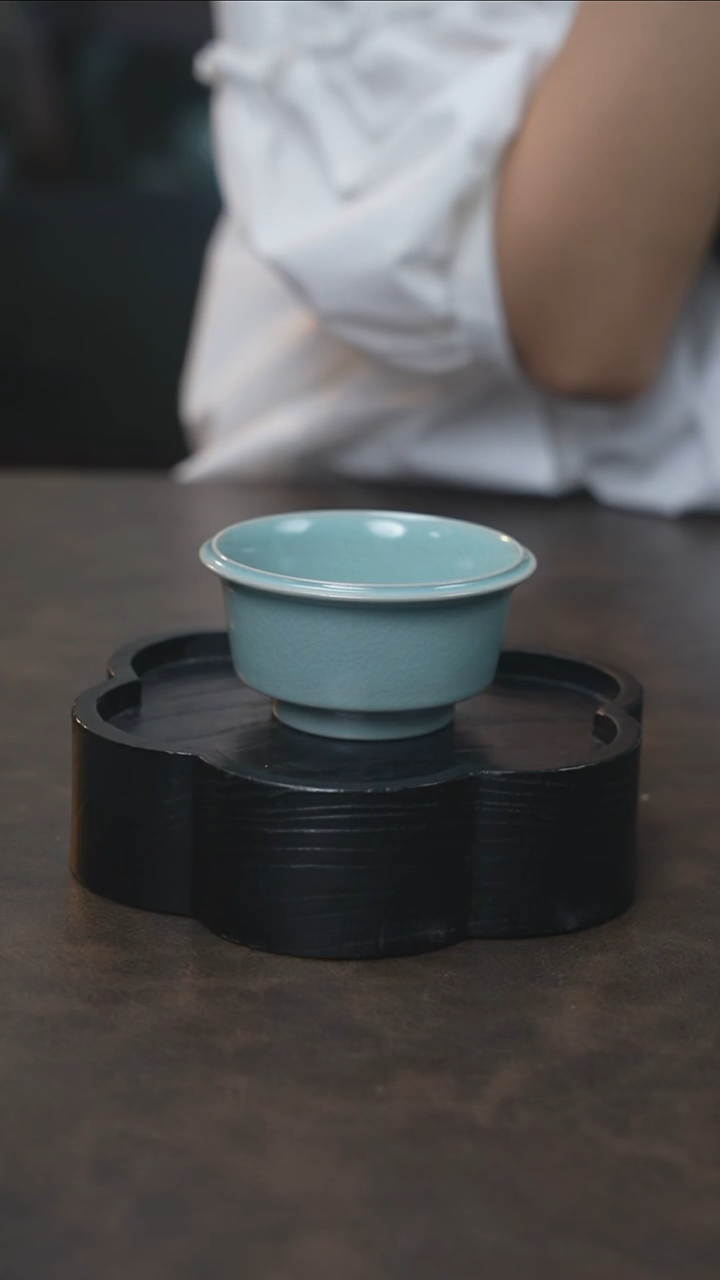 直壁洗杯 汝瓷 （拾汝）（天青）
