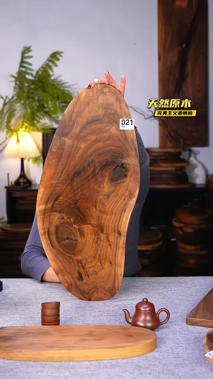 木北美黑胡桃原木.干裂疤结不属于商品质量问题完美主义者慎拍