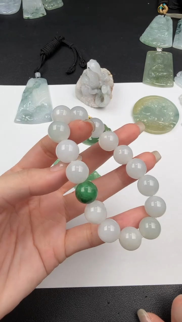 未镶嵌手串翡翠翡翠饰品-117