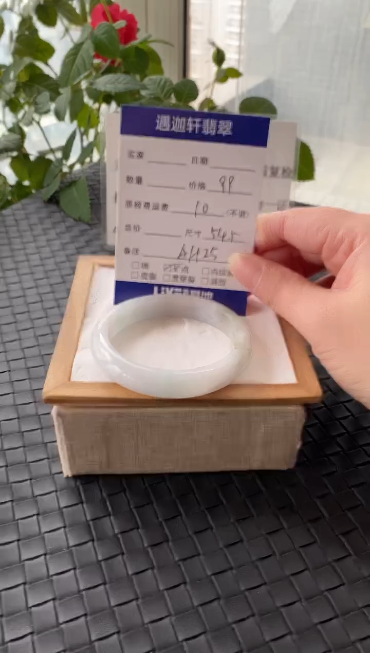 未镶嵌手镯翡翠54.5圈口 AAH25编码