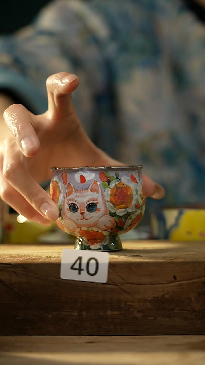 【闪购商品】瓷片油画风·彩绘·设计师石一款