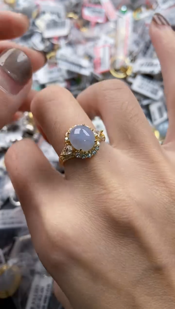 翡翠戒指银S925镶嵌111-----3