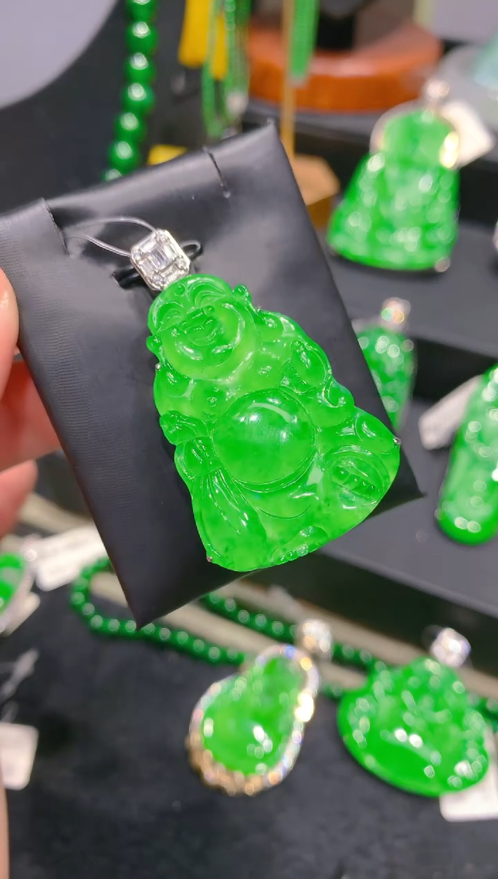 【闪购商品】翡翠颈饰银S925镶嵌54一季