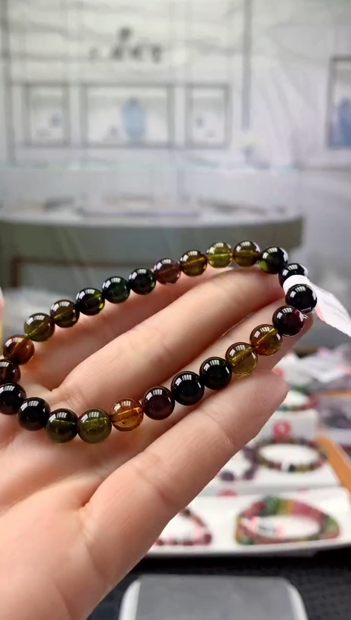 未镶嵌手串碧玺多样性发一条