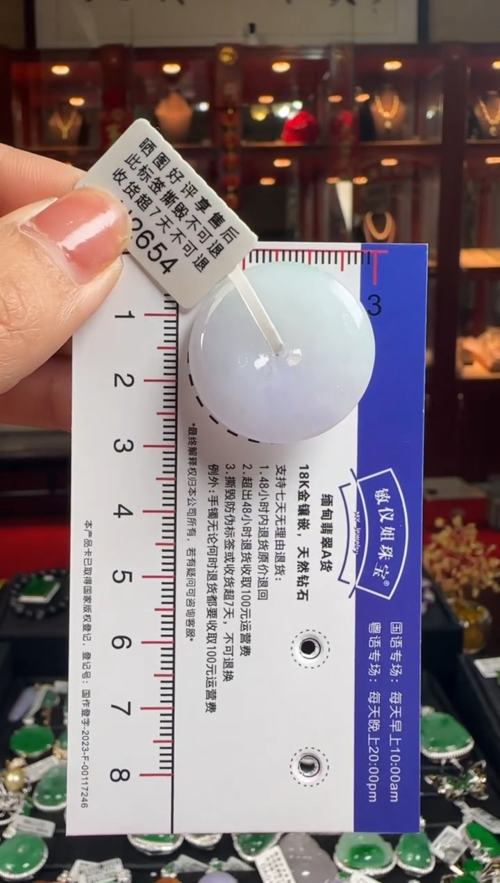 【闪购商品】翡翠颈饰未镶嵌H2654平安扣