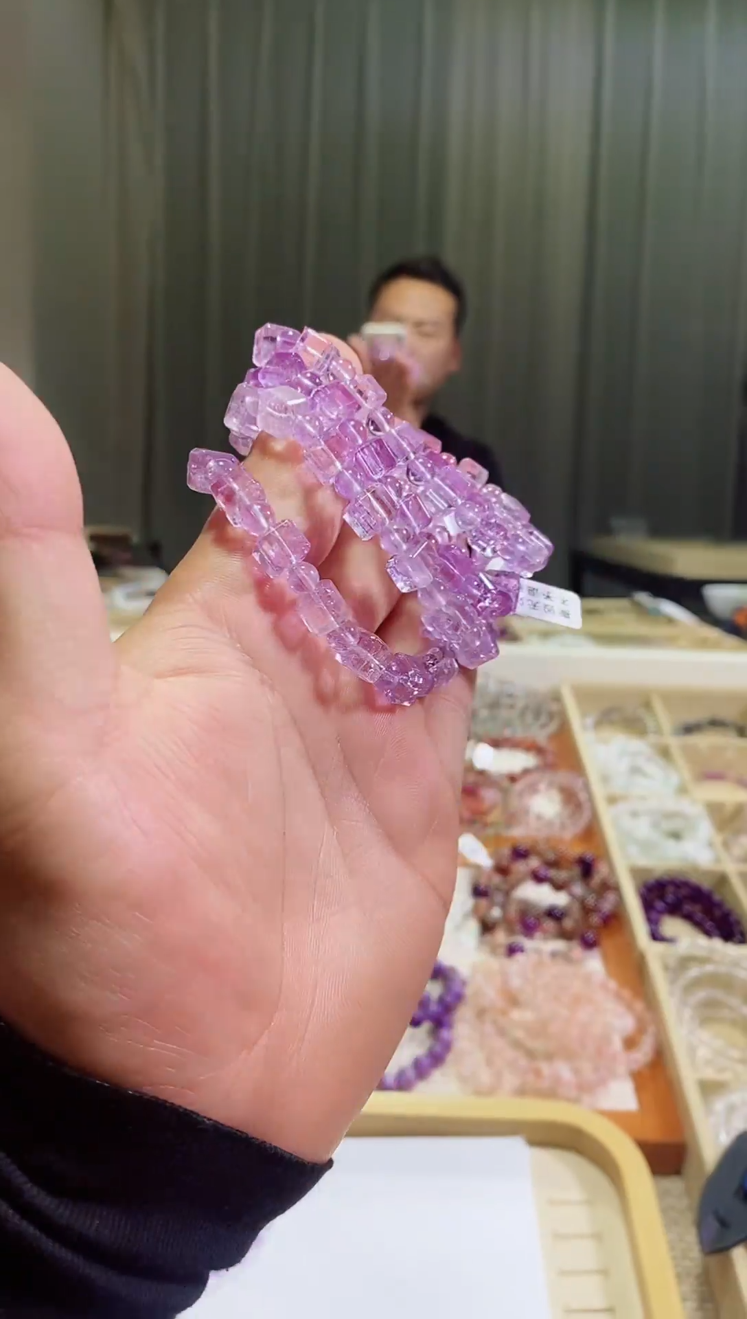 【闪购商品】水晶手链未镶嵌方糖紫水晶（多样性发其一）