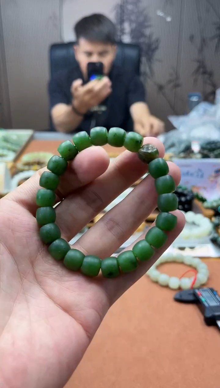 手链未镶嵌和田玉碧玉10