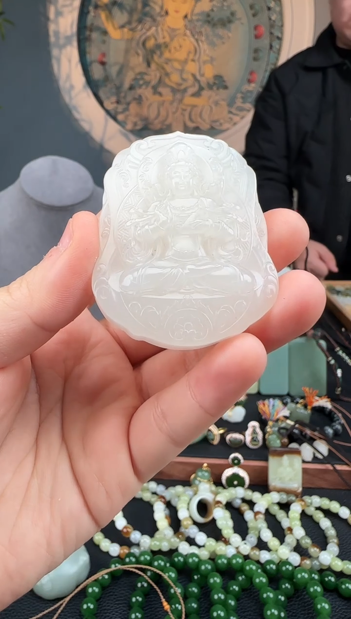 颈饰未镶嵌和田玉和田玉