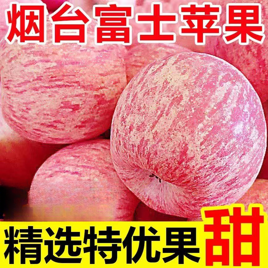 正宗山东烟台苹果脆甜栖霞红富士冰糖心苹果当季新鲜水果整箱批发