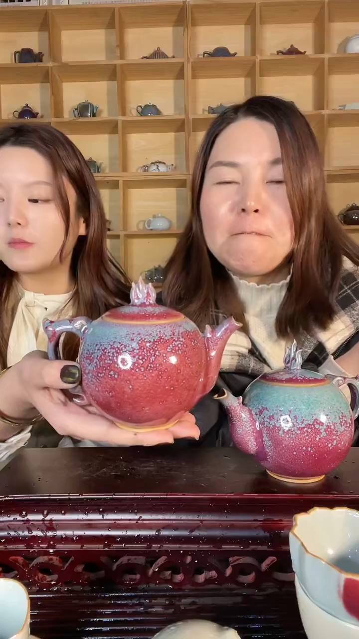 【闪购商品】摆件土魂钧瓷 小凤鸣壶