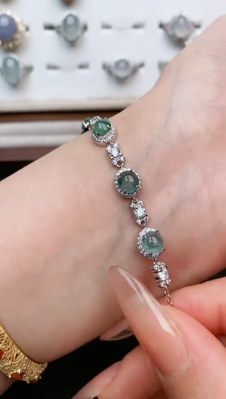 【闪购商品】翡翠戒指银S925镶嵌.....