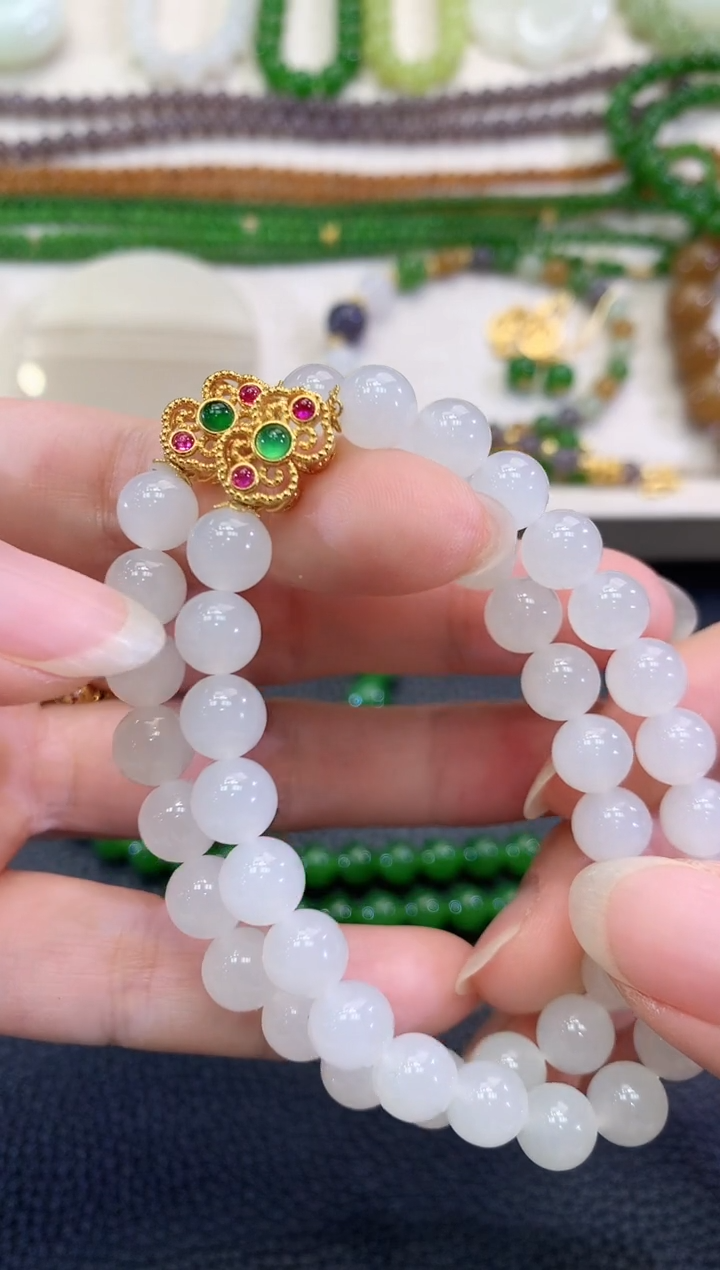 手串未镶嵌和田玉春日珠宝 D28多样性一件发