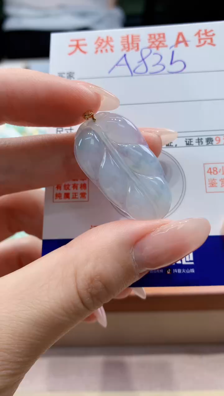 翡翠未镶嵌颈饰天然A货翡翠挂件