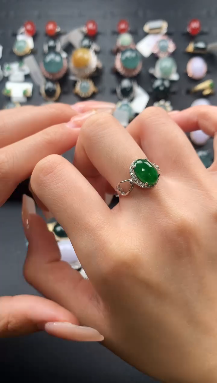 【闪购商品】翡翠戒指未镶嵌5765476547547654