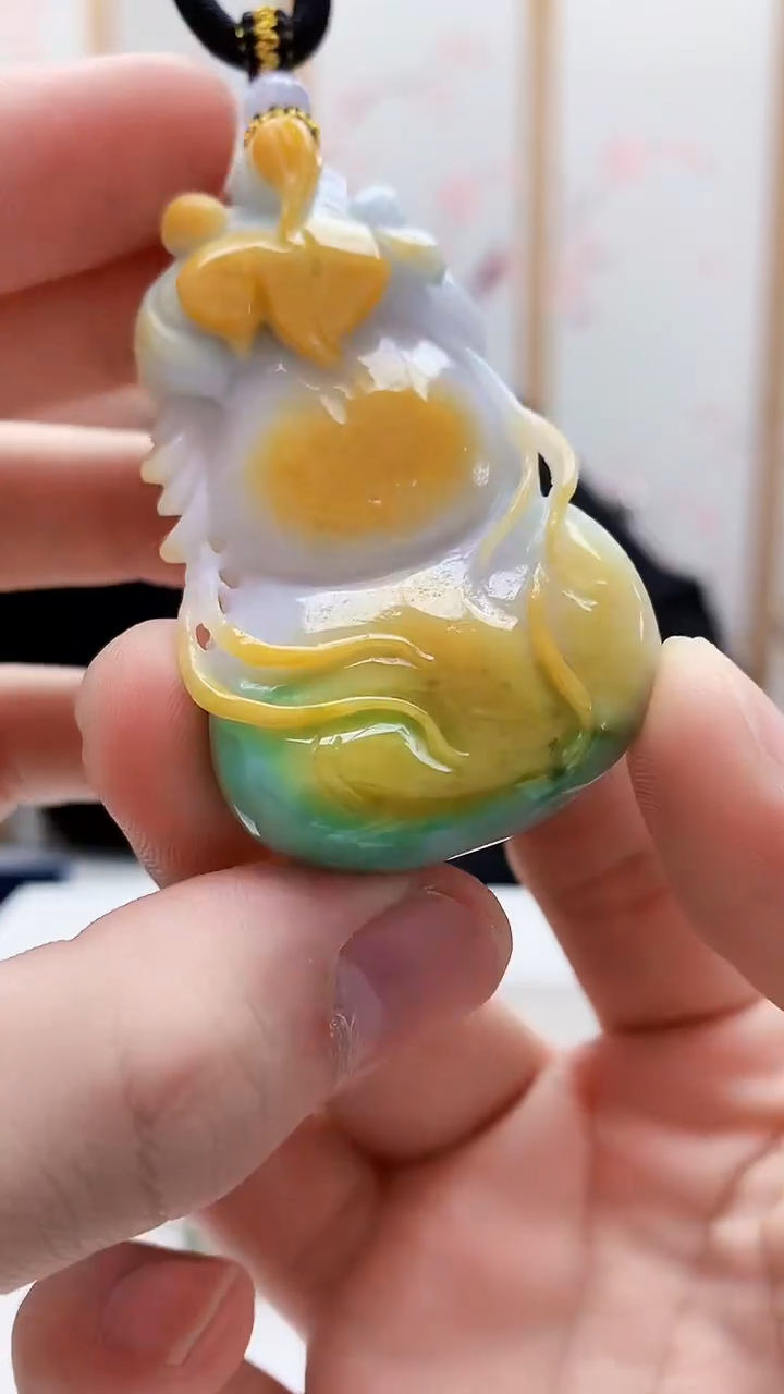 未镶嵌定制翡翠5060bb-毛货挂件68